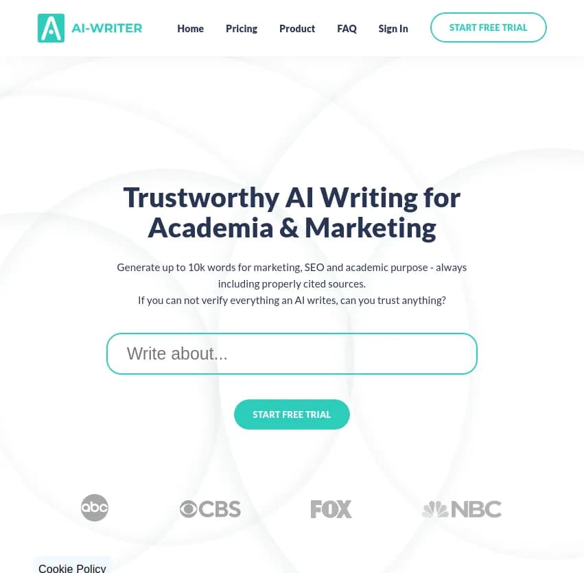 Screenshot of app AI Writer : Boostez votre productivité avec AI Writer : rédigez des brouillons d'articles complets, vérifiez les sources et publiez directement sur Wordpress. Un contenu unique, pertinent et SEO-friendly.