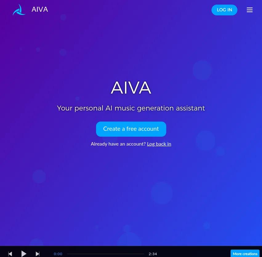 Découvrez Aiva, votre assistant personnel d'intelligence artificielle pour la génération de musique. Connectez vos outils et laissez libre cours à votre créativité musicale!