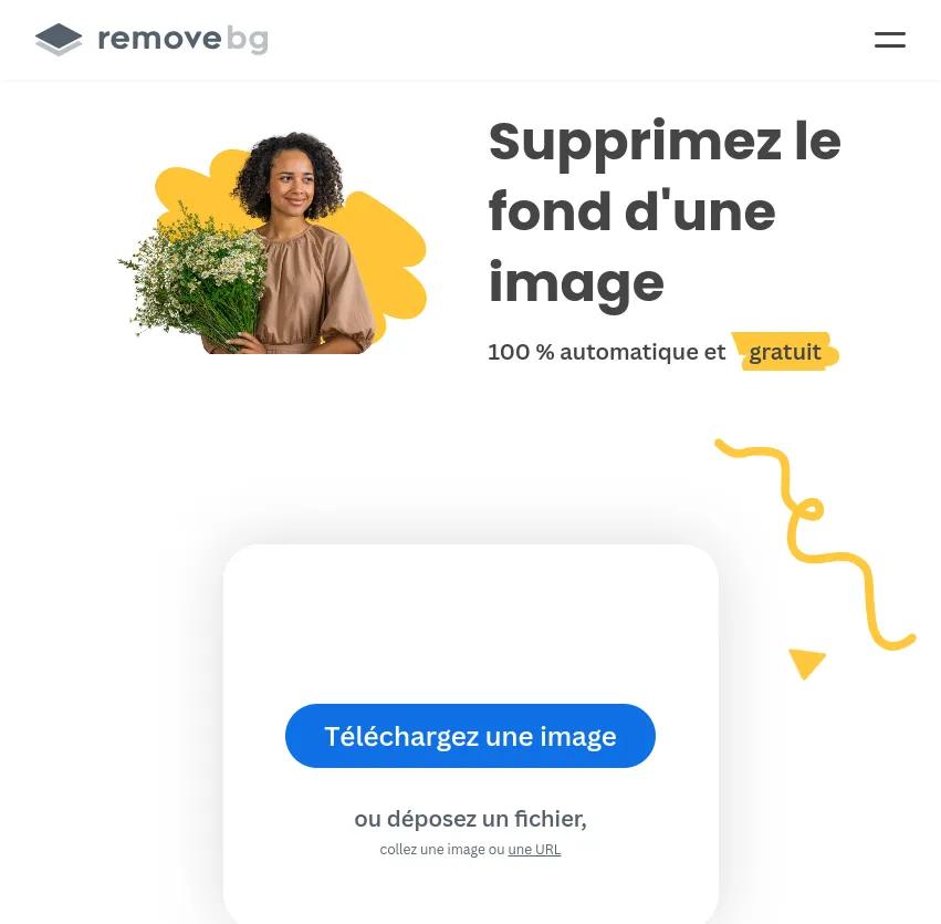 Screenshot of app Removebg : Eliminez l'arrière-plan de vos images automatiquement et gratuitement avec Removebg. Transformez vos visuels en quelques secondes et libérez votre créativité sans effort.