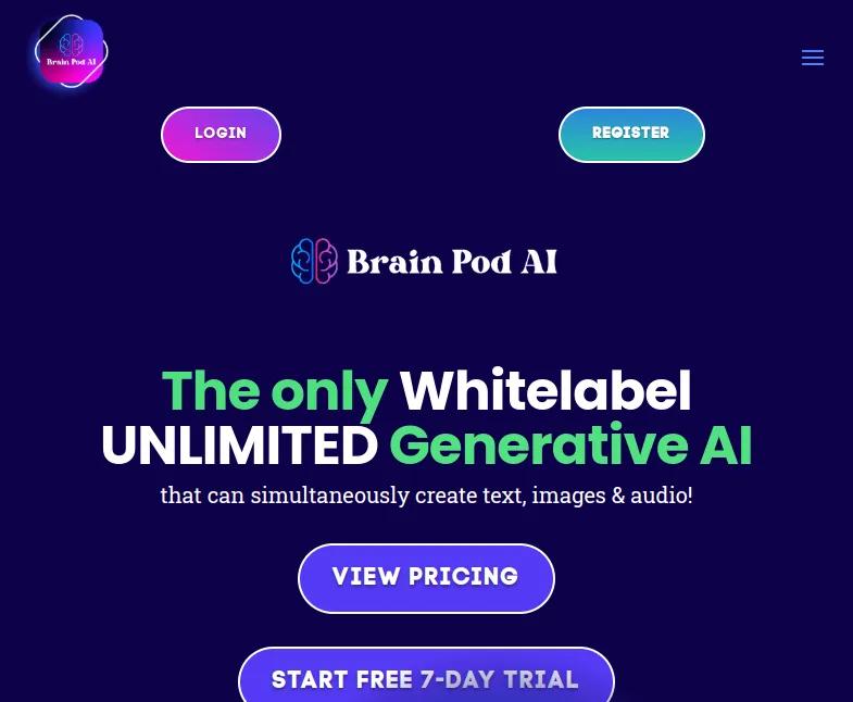 Brainpod AI, l'outil de création de contenu assisté par IA. Rédaction SEO, génération d'images, production en masse. Essayez maintenant!