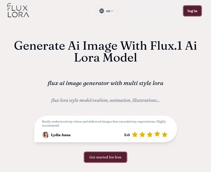 Découvrez Flux AI Image Generator : outil innovant basé sur la technologie LoRA pour une création d'images unique. Explorez le potentiel créatif sans limites.