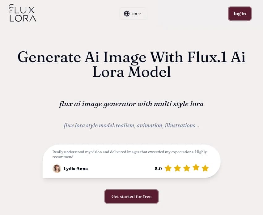 Screenshot of app Flux Lora : Découvrez Flux AI Image Generator : outil innovant basé sur la technologie LoRA pour une création d'images unique. Explorez le potentiel créatif sans limites.