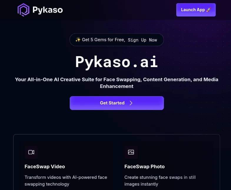 Screenshot of app Pykaso AI : Pykaso AI, votre suite créative tout-en-un alimentée par l'IA. Transformez vos médias, entraînez des modèles d'IA et créez du contenu unique. Essayez maintenan