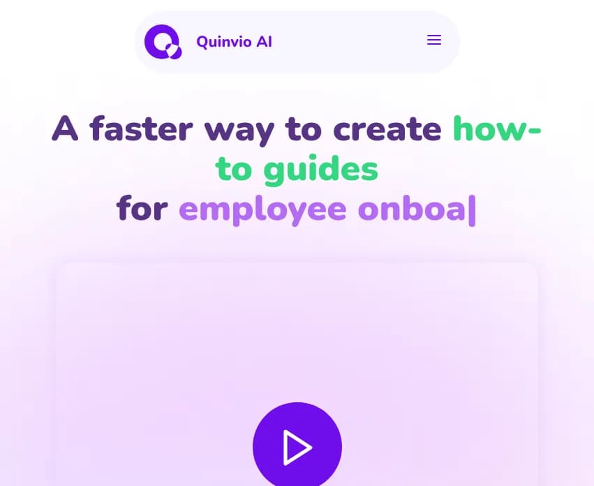 Screenshot of app Quinvio AI : Boostez vos présentations avec Quinvio AI. Transformez vos idées en présentations époustouflantes. Brainstorming, rédaction & création de vidéos