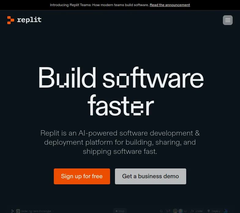 Découvrez Replit, une plateforme d'IA inestimable pour le développement de logiciels. Collaborez, créez et déployez du code en temps réel. Commencez dès aujourd'hui!