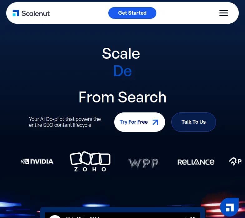Screenshot of app Scalenut : Description indisponible
