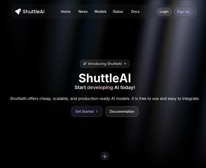 Découvrez ShuttleAI, le leader innovant de l'IA accessible offrant des solutions évolutives, abordables, et optimisées. Joignez notre vibrant communauté dès maintenant!