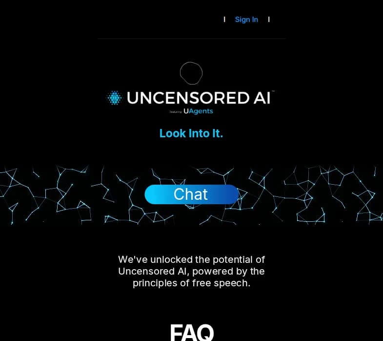 Découvrez Uncensored AI, l'application web innovante pour échanger librement avec une IA. Expérimentez un dialogue sans tabous. Cliquez pour en savoir plus!