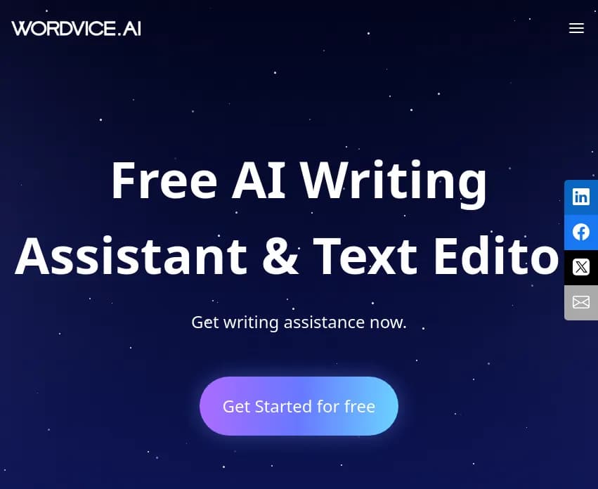 Screenshot of app Wordvice : Explorez Wordvice AI, un assistant d'écriture AI révolutionnaire. Corrigez, paraphez, traduisez et détectez le plagiat pour des textes parfaits à chaque fois.