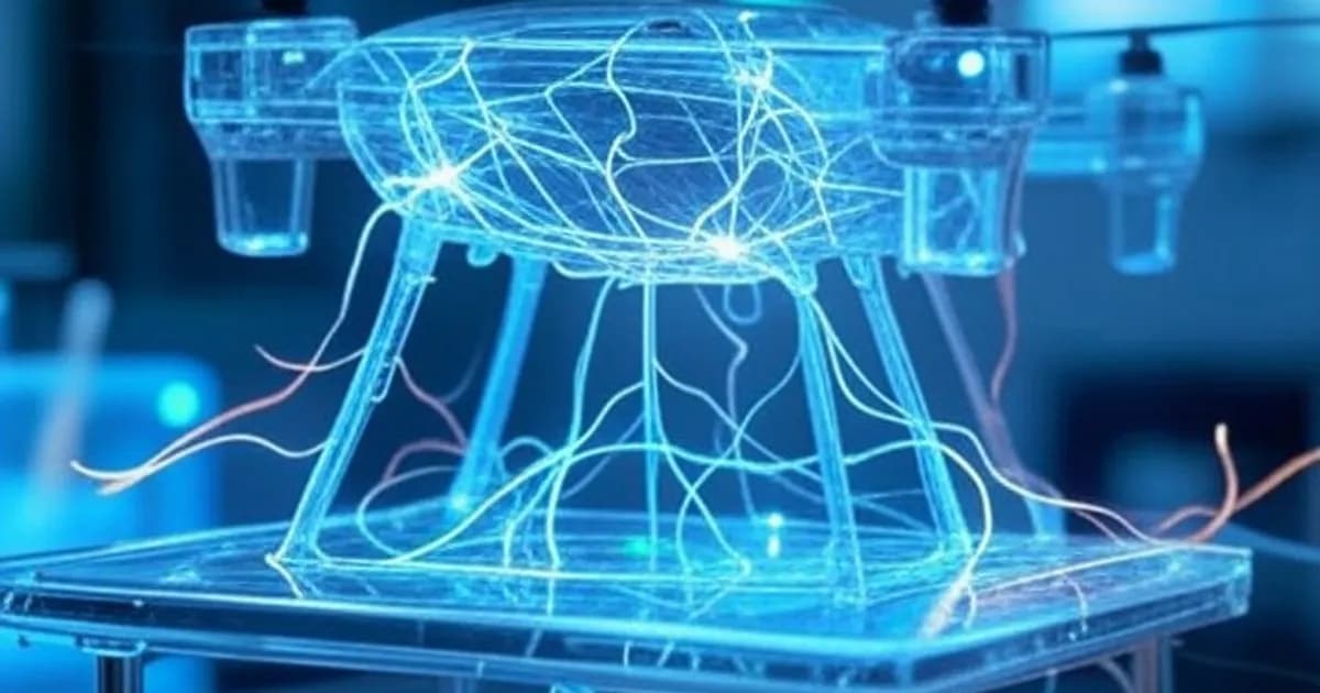 Une équipe participe à l'AI Grand Prix 2026 avec un biocomputer utilisant des cellules cérébrales de souris cultivées pour piloter un drone. Palmer Luckey a validé cette approche révolutionnaire, initialement jugée contraire aux règles software-only de la compétition.