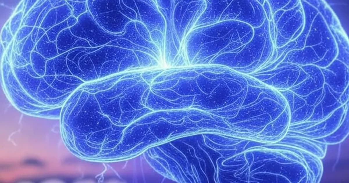 Représentation artistique de la singularité technologique avec fusion entre cerveau humain et intelligence artificielle