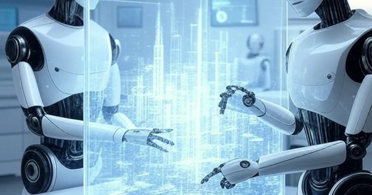 Visualisation d'un world model IA simulant un environnement physique en trois dimensions