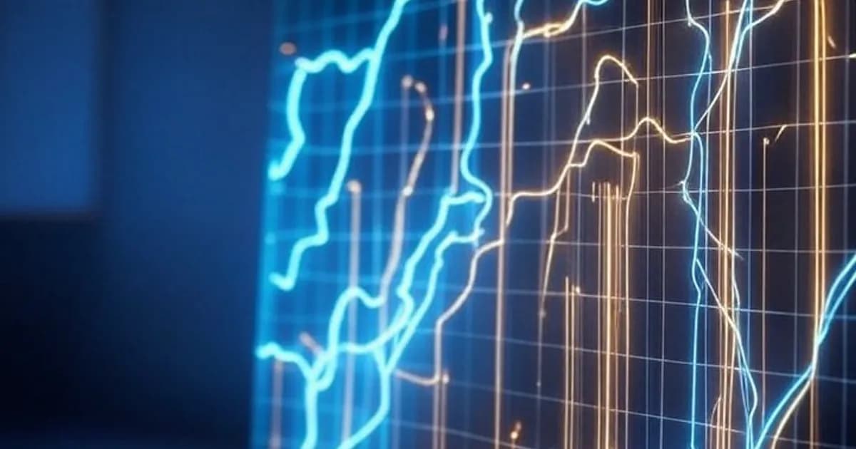 Illustration représentant la croissance de la productivité grâce à l'intelligence artificielle avec graphiques et circuits neuronaux